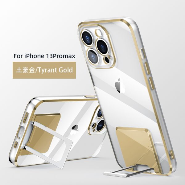 Electroplated Transparent Case with Holder (5)